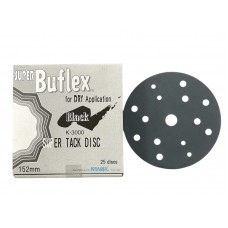 Шліфувальні круги Super Buflex DRY на липучці 152 мм K3000 чорний 15 відп.